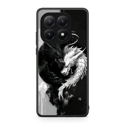 Xiaomi 15T Yin Yang Θήκη από τη Smartfits με σχέδιο στο πίσω μέρος και μαύρο περίβλημα | Smartphone case with colorful back and black bezels by Smartfits