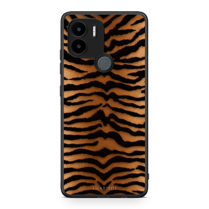 Θήκη Xiaomi Redmi A1+ / A2+ Tiger Print Orange and Black από τη Smartfits με σχέδιο στο πίσω μέρος και μαύρο περίβλημα | Xiaomi Redmi A1+ / A2+ Tiger Print Orange and Black case with colorful back and black bezels