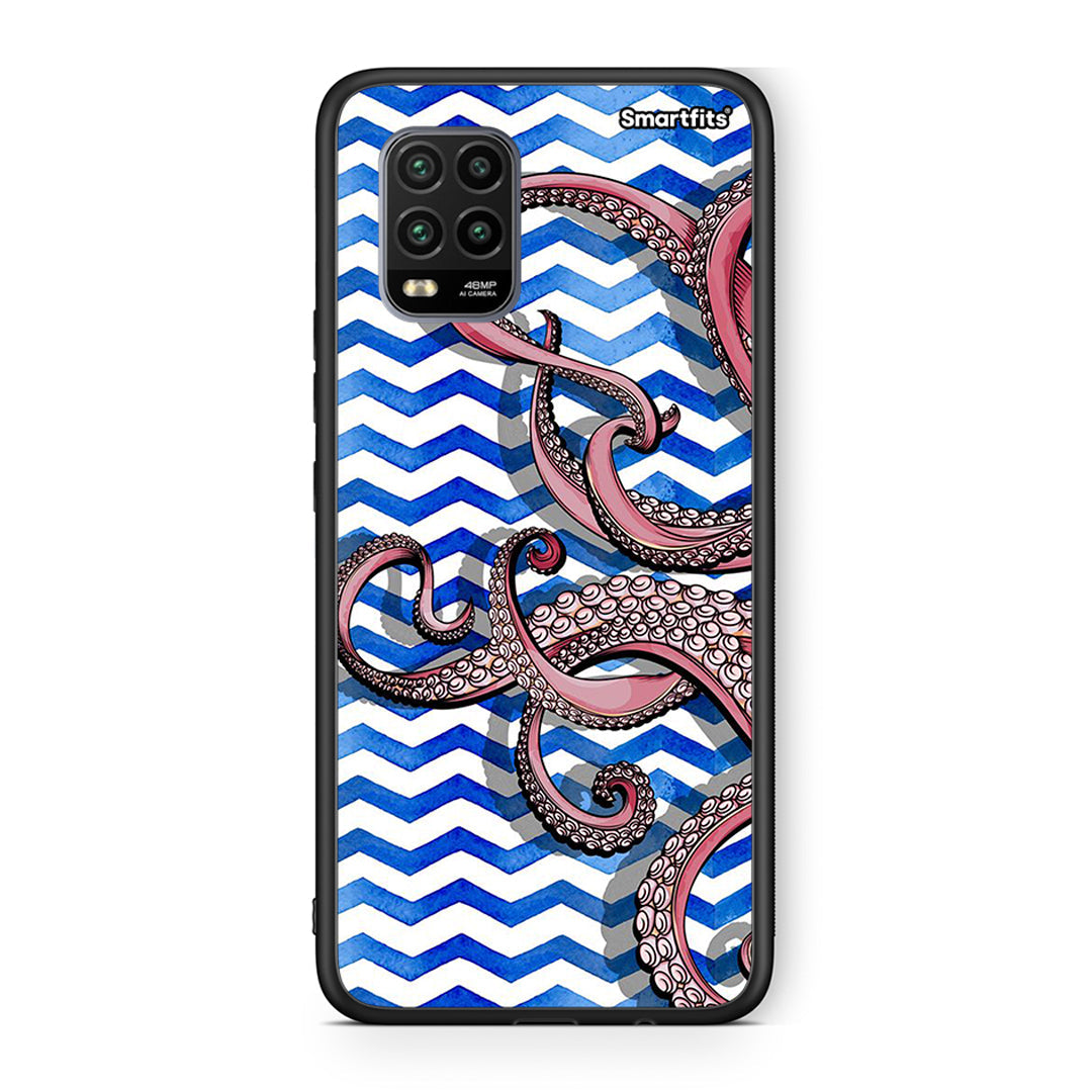 Xiaomi Mi 10 Lite Chevron Devilfish θήκη από τη Smartfits με σχέδιο στο πίσω μέρος και μαύρο περίβλημα | Smartphone case with colorful back and black bezels by Smartfits