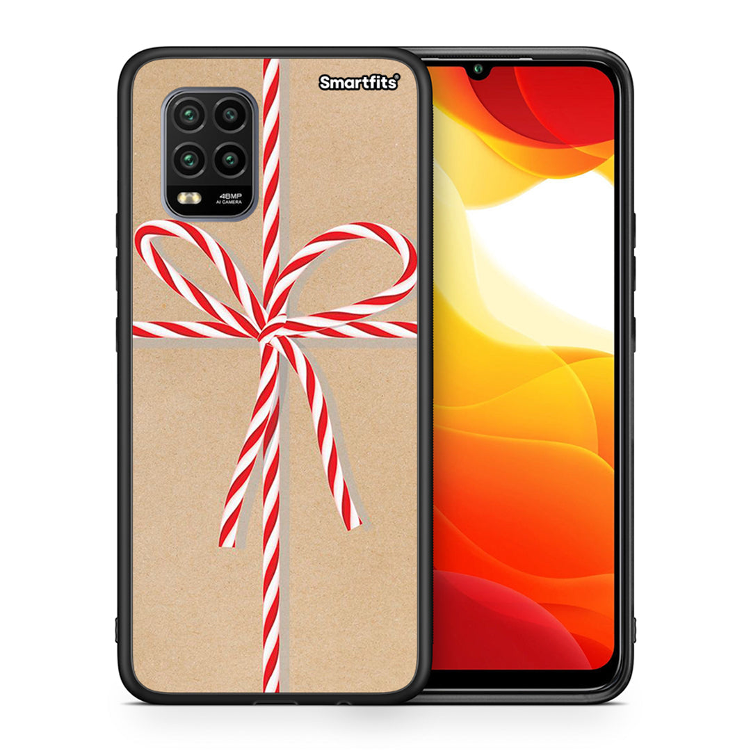 Θήκη Xiaomi Mi 10 Lite Christmas Gift από τη Smartfits με σχέδιο στο πίσω μέρος και μαύρο περίβλημα | Xiaomi Mi 10 Lite Christmas Gift case with colorful back and black bezels