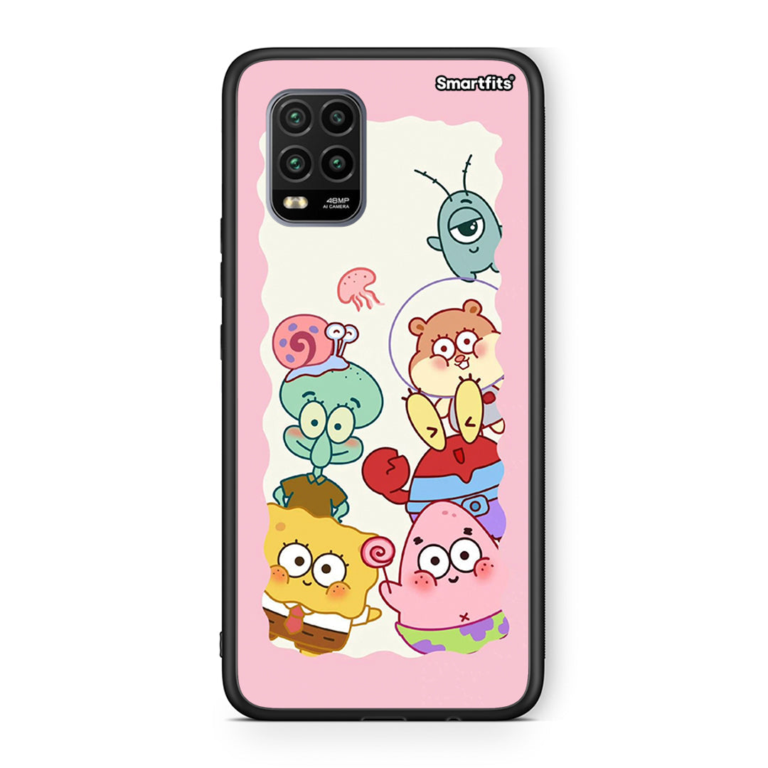 Xiaomi Mi 10 Lite Cute Companion θήκη από τη Smartfits με σχέδιο στο πίσω μέρος και μαύρο περίβλημα | Smartphone case with colorful back and black bezels by Smartfits