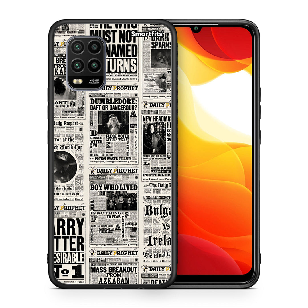 Θήκη Xiaomi Mi 10 Lite Harry Paper από τη Smartfits με σχέδιο στο πίσω μέρος και μαύρο περίβλημα | Xiaomi Mi 10 Lite Harry Paper case with colorful back and black bezels