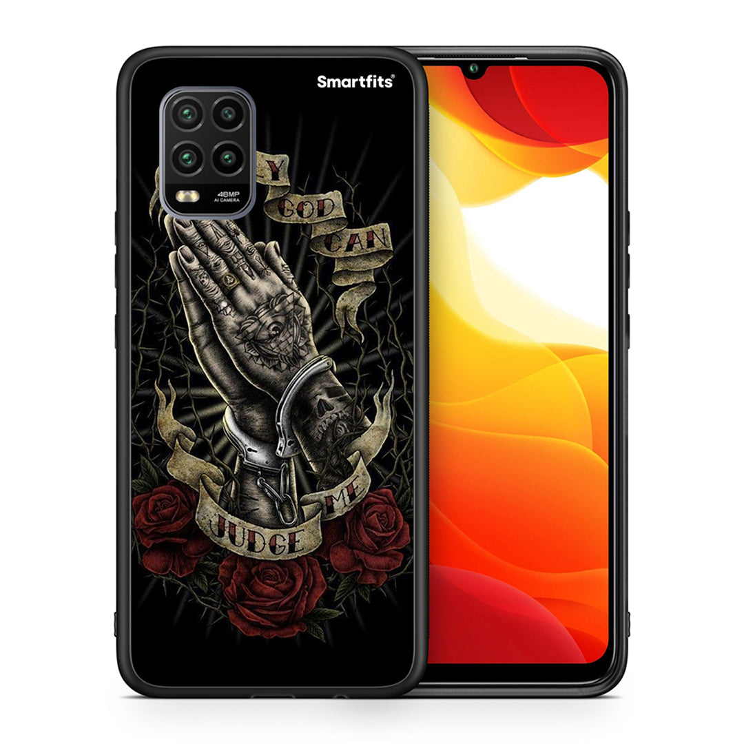Θήκη Xiaomi Mi 10 Lite Judge By God από τη Smartfits με σχέδιο στο πίσω μέρος και μαύρο περίβλημα | Xiaomi Mi 10 Lite Judge By God case with colorful back and black bezels