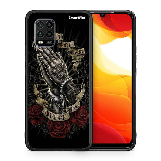 Θήκη Xiaomi Mi 10 Lite Judge By God από τη Smartfits με σχέδιο στο πίσω μέρος και μαύρο περίβλημα | Xiaomi Mi 10 Lite Judge By God case with colorful back and black bezels