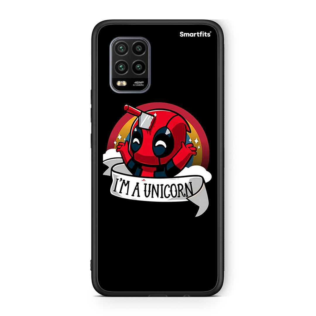 Xiaomi Mi 10 Lite Unicorn Deadpool θήκη από τη Smartfits με σχέδιο στο πίσω μέρος και μαύρο περίβλημα | Smartphone case with colorful back and black bezels by Smartfits