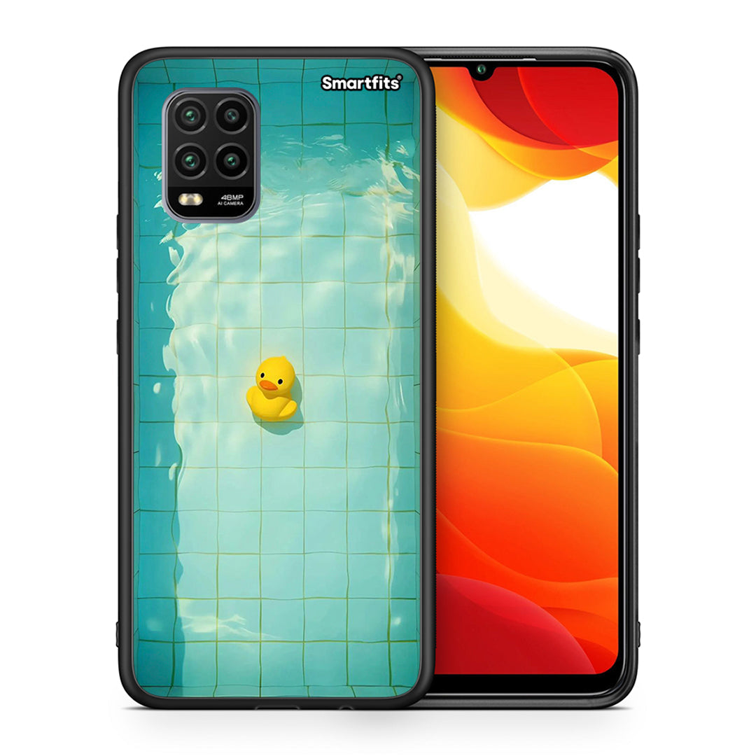 Θήκη Xiaomi Mi 10 Lite Yellow Duck από τη Smartfits με σχέδιο στο πίσω μέρος και μαύρο περίβλημα | Xiaomi Mi 10 Lite Yellow Duck case with colorful back and black bezels