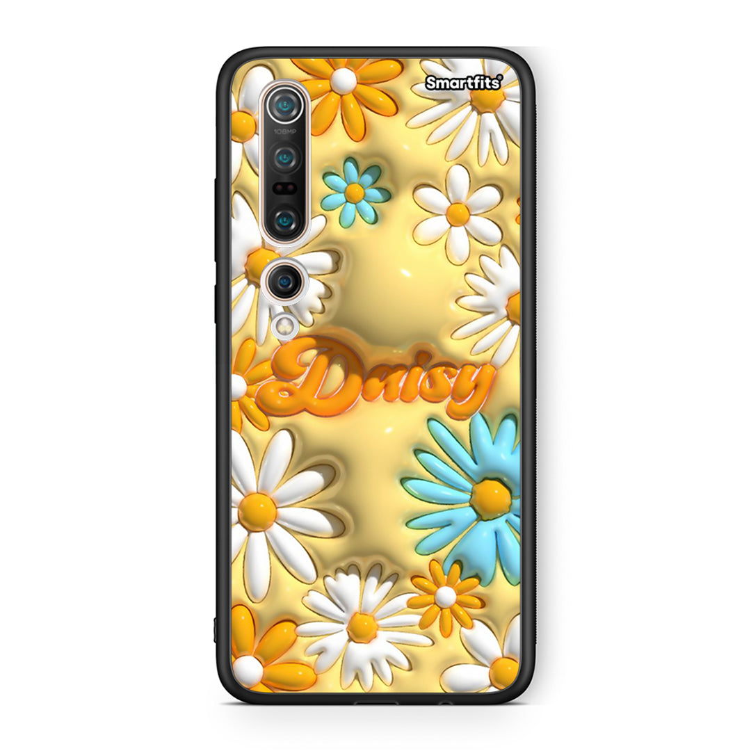 Xiaomi Mi 10 Bubble Daisies θήκη από τη Smartfits με σχέδιο στο πίσω μέρος και μαύρο περίβλημα | Smartphone case with colorful back and black bezels by Smartfits