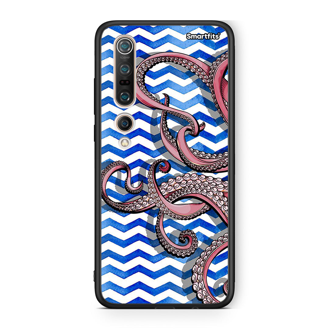 Xiaomi Mi 10 Chevron Devilfish θήκη από τη Smartfits με σχέδιο στο πίσω μέρος και μαύρο περίβλημα | Smartphone case with colorful back and black bezels by Smartfits