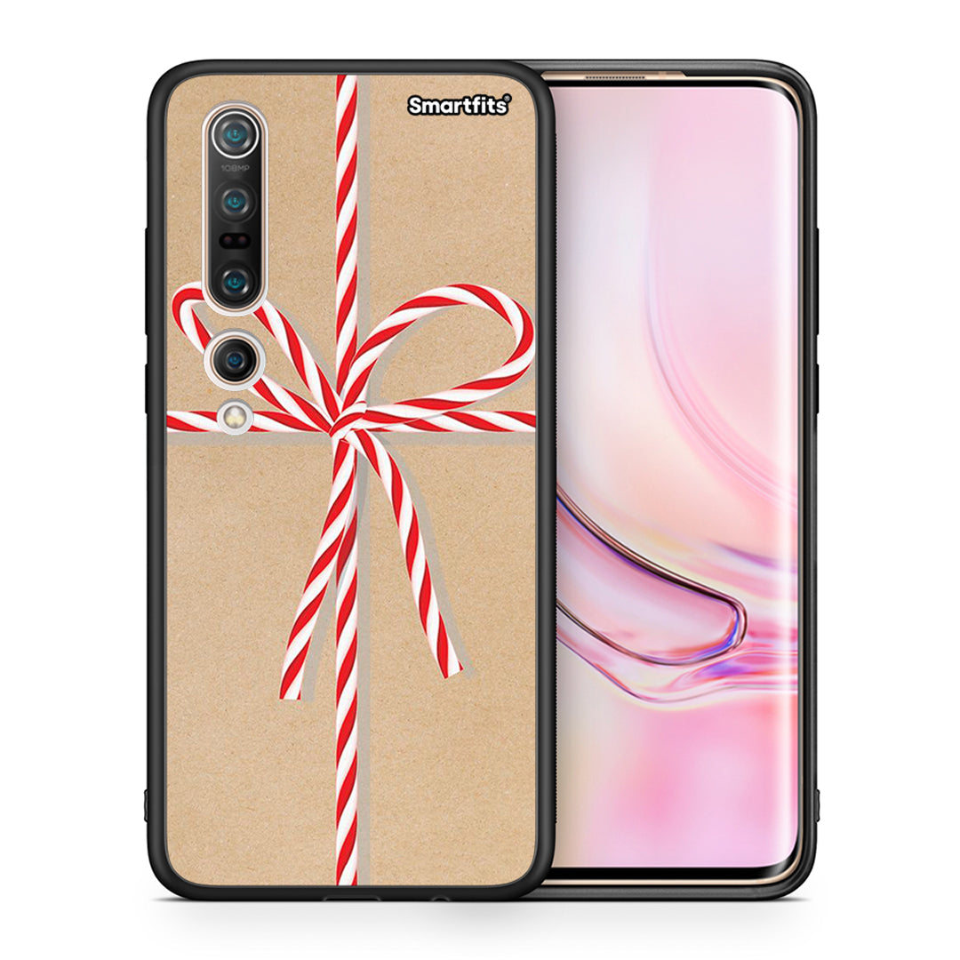 Θήκη Xiaomi Mi 10 Pro Christmas Gift από τη Smartfits με σχέδιο στο πίσω μέρος και μαύρο περίβλημα | Xiaomi Mi 10 Pro Christmas Gift case with colorful back and black bezels