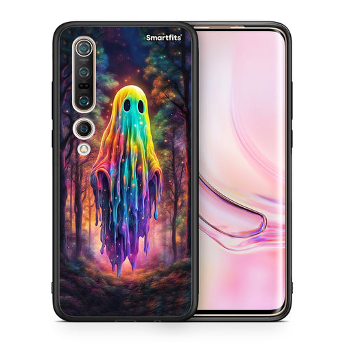 Θήκη Xiaomi Mi 10 Pro Halloween Ghost από τη Smartfits με σχέδιο στο πίσω μέρος και μαύρο περίβλημα | Xiaomi Mi 10 Pro Halloween Ghost case with colorful back and black bezels
