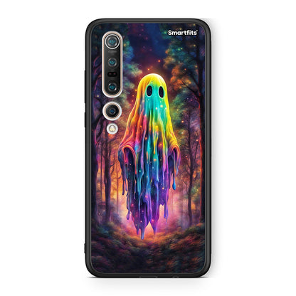 Xiaomi Mi 10 Pro Halloween Ghost θήκη από τη Smartfits με σχέδιο στο πίσω μέρος και μαύρο περίβλημα | Smartphone case with colorful back and black bezels by Smartfits