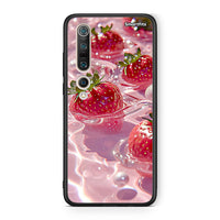 Thumbnail for Xiaomi Mi 10 Juicy Strawberries θήκη από τη Smartfits με σχέδιο στο πίσω μέρος και μαύρο περίβλημα | Smartphone case with colorful back and black bezels by Smartfits