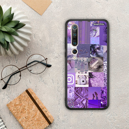 Purple Aesthetic Collage - Xiaomi Mi 10 θήκη