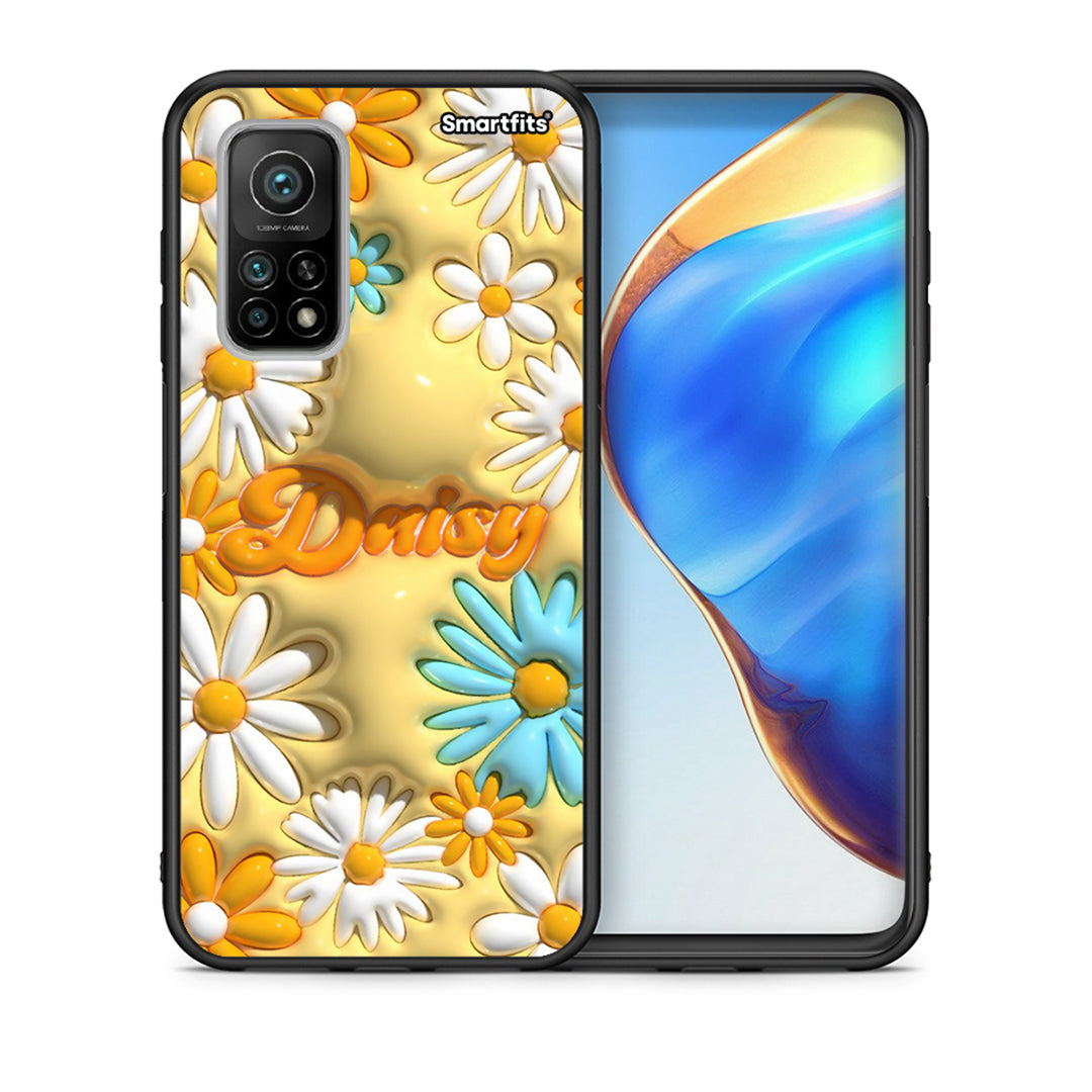 Θήκη Xiaomi Mi 10T/10T Pro Bubble Daisies από τη Smartfits με σχέδιο στο πίσω μέρος και μαύρο περίβλημα | Xiaomi Mi 10T/10T Pro Bubble Daisies case with colorful back and black bezels