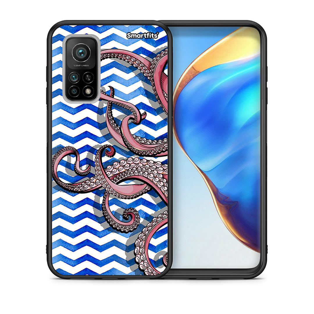 Θήκη Xiaomi Mi 10T/10T Pro Chevron Devilfish από τη Smartfits με σχέδιο στο πίσω μέρος και μαύρο περίβλημα | Xiaomi Mi 10T/10T Pro Chevron Devilfish case with colorful back and black bezels