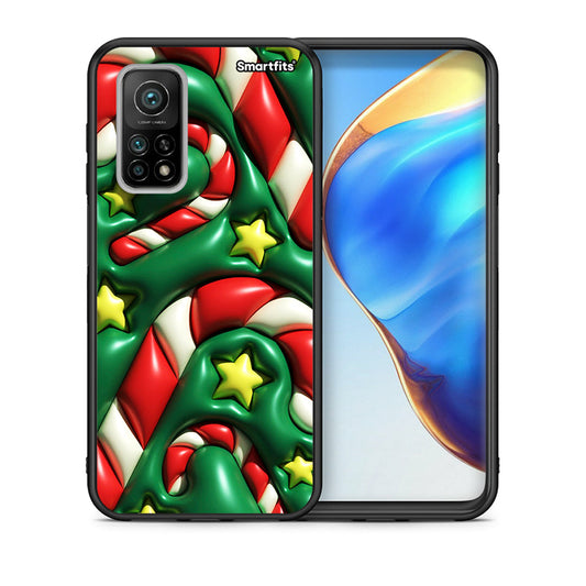 Θήκη Xiaomi Mi 10T/10T Pro Christmas Bubbles από τη Smartfits με σχέδιο στο πίσω μέρος και μαύρο περίβλημα | Xiaomi Mi 10T/10T Pro Christmas Bubbles case with colorful back and black bezels