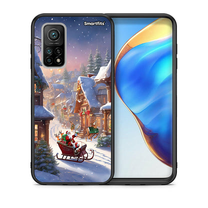 Θήκη Xiaomi Mi 10T/10T Pro Christmas Snow από τη Smartfits με σχέδιο στο πίσω μέρος και μαύρο περίβλημα | Xiaomi Mi 10T/10T Pro Christmas Snow case with colorful back and black bezels