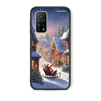 Θήκη Xiaomi Mi 10T/10T Pro Christmas Snow από τη Smartfits με σχέδιο στο πίσω μέρος και μαύρο περίβλημα | Xiaomi Mi 10T/10T Pro Christmas Snow case with colorful back and black bezels