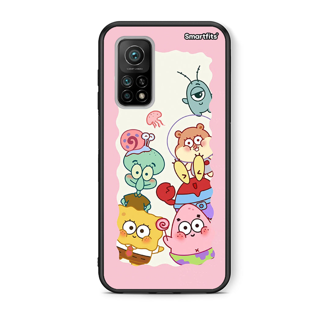Θήκη Xiaomi Mi 10T/10T Pro Cute Companion από τη Smartfits με σχέδιο στο πίσω μέρος και μαύρο περίβλημα | Xiaomi Mi 10T/10T Pro Cute Companion case with colorful back and black bezels
