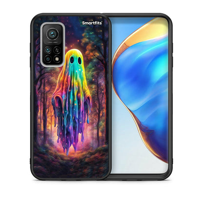 Θήκη Xiaomi Mi 10T/10T Pro Halloween Ghost από τη Smartfits με σχέδιο στο πίσω μέρος και μαύρο περίβλημα | Xiaomi Mi 10T/10T Pro Halloween Ghost case with colorful back and black bezels