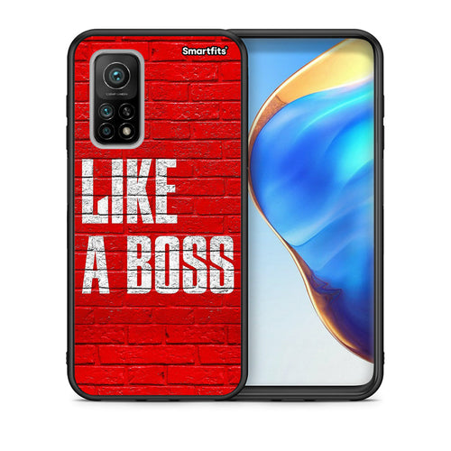 Θήκη Xiaomi Mi 10T/10T Pro Like A Boss από τη Smartfits με σχέδιο στο πίσω μέρος και μαύρο περίβλημα | Xiaomi Mi 10T/10T Pro Like A Boss case with colorful back and black bezels