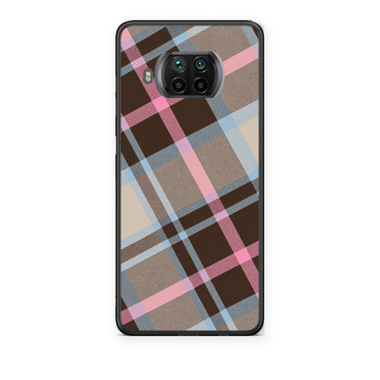 Θήκη Xiaomi Mi 10T Lite Brown Pink and Blue Diagonal Plaid από τη Smartfits με σχέδιο στο πίσω μέρος και μαύρο περίβλημα | Xiaomi Mi 10T Lite Brown Pink and Blue Diagonal Plaid case with colorful back and black bezels