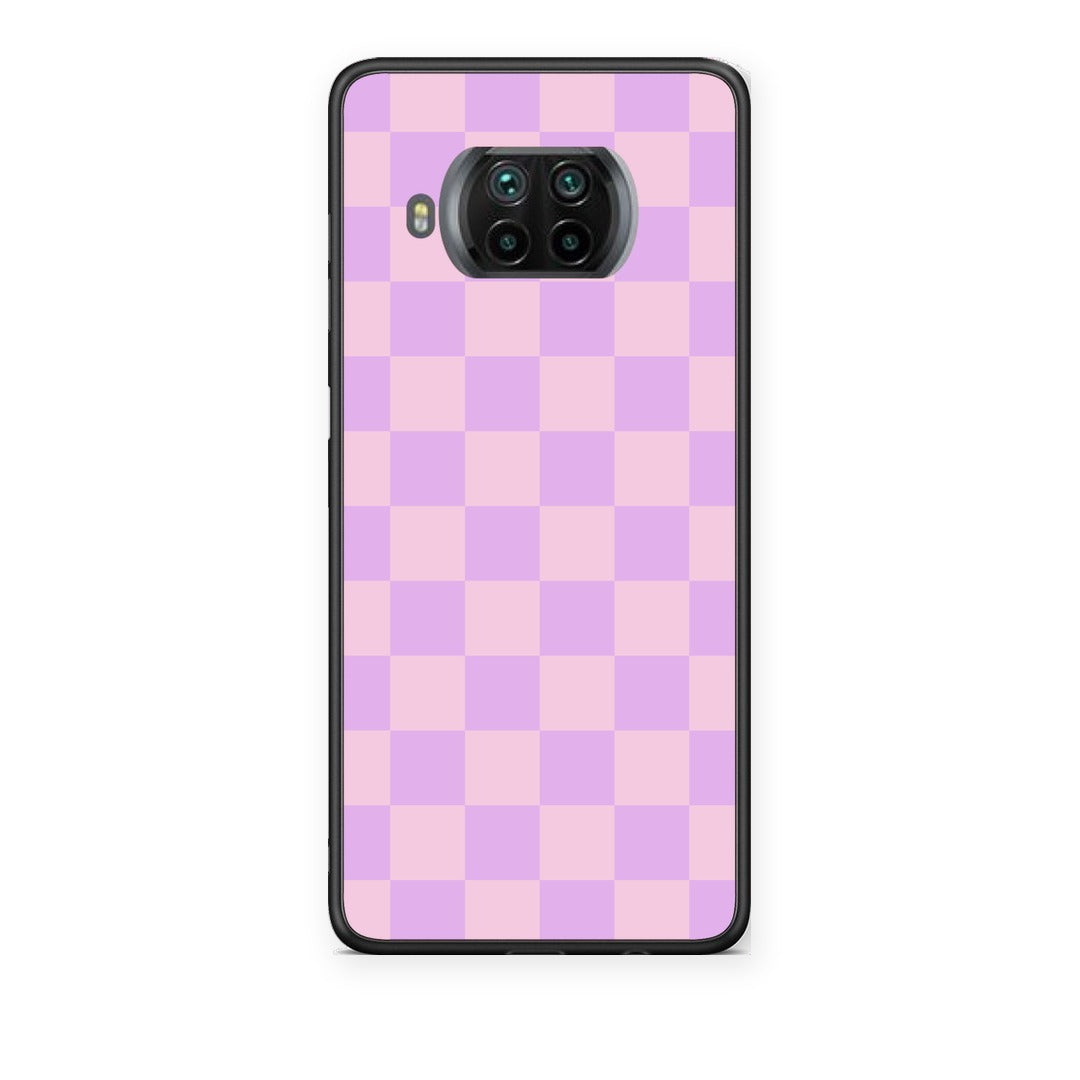 Θήκη Xiaomi Mi 10T Lite Lavender and Pink Checkerboard από τη Smartfits με σχέδιο στο πίσω μέρος και μαύρο περίβλημα | Xiaomi Mi 10T Lite Lavender and Pink Checkerboard case with colorful back and black bezels