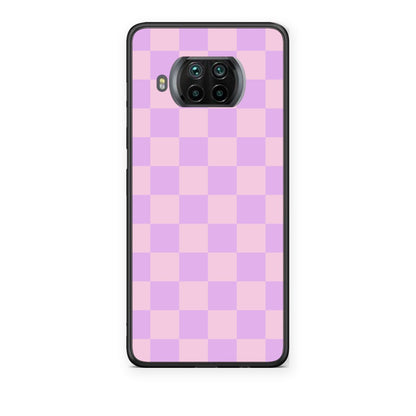 Θήκη Xiaomi Mi 10T Lite Lavender and Pink Checkerboard από τη Smartfits με σχέδιο στο πίσω μέρος και μαύρο περίβλημα | Xiaomi Mi 10T Lite Lavender and Pink Checkerboard case with colorful back and black bezels