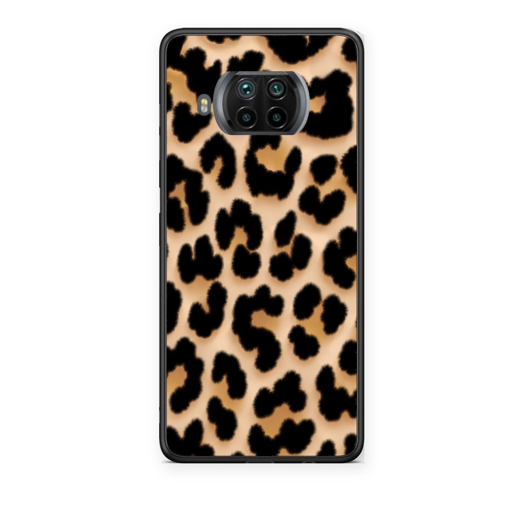 Θήκη Xiaomi Mi 10T Lite Leopard Print Tan Large από τη Smartfits με σχέδιο στο πίσω μέρος και μαύρο περίβλημα | Xiaomi Mi 10T Lite Leopard Print Tan Large case with colorful back and black bezels