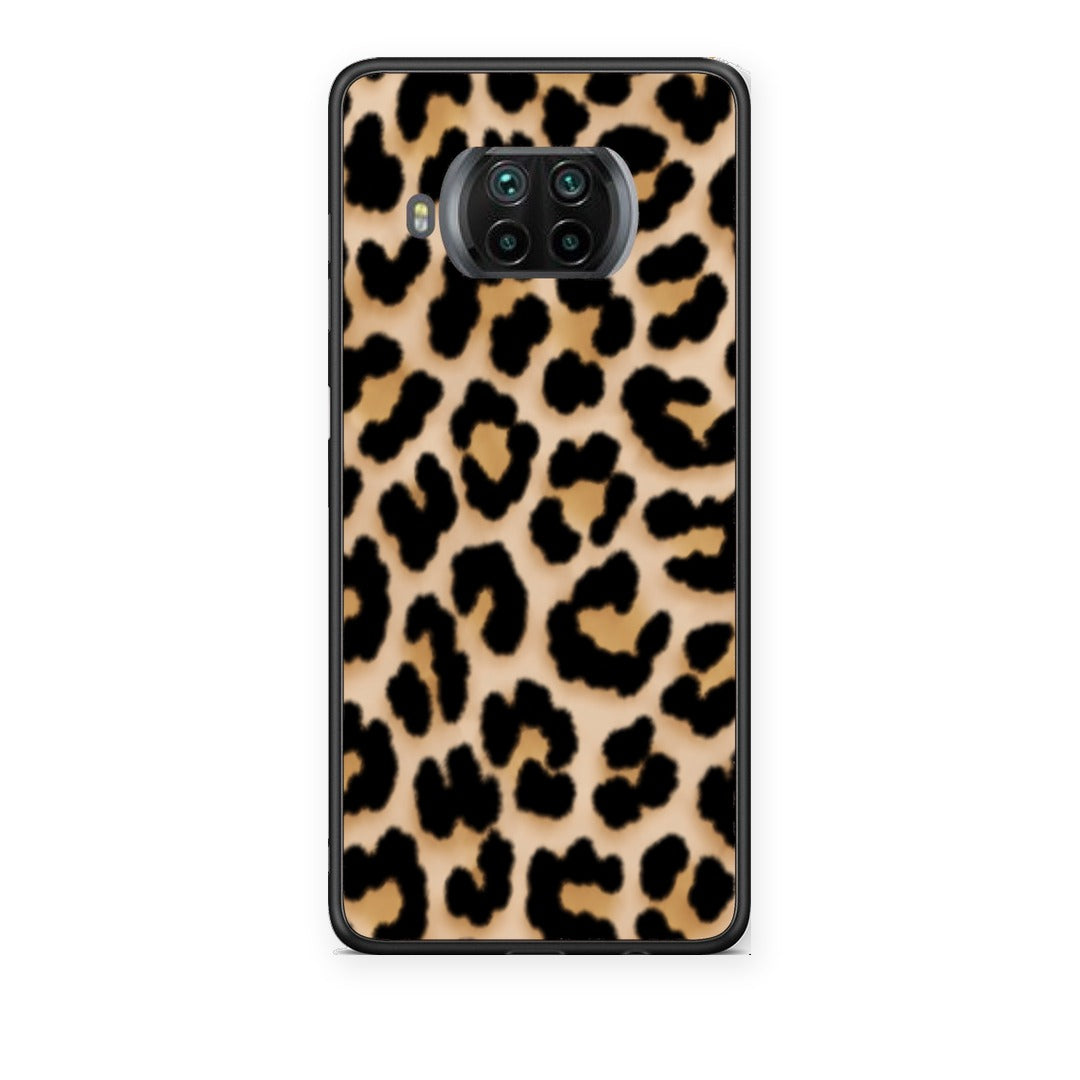 Θήκη Xiaomi Mi 10T Lite Leopard Print Tan Small από τη Smartfits με σχέδιο στο πίσω μέρος και μαύρο περίβλημα | Xiaomi Mi 10T Lite Leopard Print Tan Small case with colorful back and black bezels