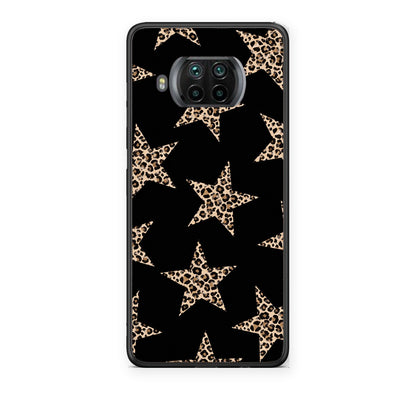 Θήκη Xiaomi Mi 10T Lite Leopard Stars on Black από τη Smartfits με σχέδιο στο πίσω μέρος και μαύρο περίβλημα | Xiaomi Mi 10T Lite Leopard Stars on Black case with colorful back and black bezels