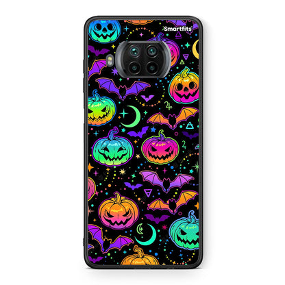 Θήκη Xiaomi Mi 10T Lite Neon Halloween από τη Smartfits με σχέδιο στο πίσω μέρος και μαύρο περίβλημα | Xiaomi Mi 10T Lite Neon Halloween case with colorful back and black bezels
