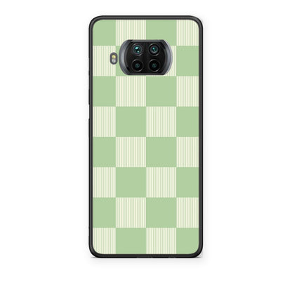 Θήκη Xiaomi Mi 10T Lite Sage and Cream Striped Checks από τη Smartfits με σχέδιο στο πίσω μέρος και μαύρο περίβλημα | Xiaomi Mi 10T Lite Sage and Cream Striped Checks case with colorful back and black bezels