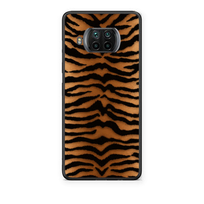 Θήκη Xiaomi Mi 10T Lite Tiger Print Orange and Black από τη Smartfits με σχέδιο στο πίσω μέρος και μαύρο περίβλημα | Xiaomi Mi 10T Lite Tiger Print Orange and Black case with colorful back and black bezels