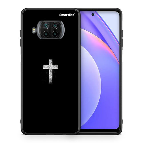 Θήκη Xiaomi Mi 10T Lite White Cross από τη Smartfits με σχέδιο στο πίσω μέρος και μαύρο περίβλημα | Xiaomi Mi 10T Lite White Cross case with colorful back and black bezels