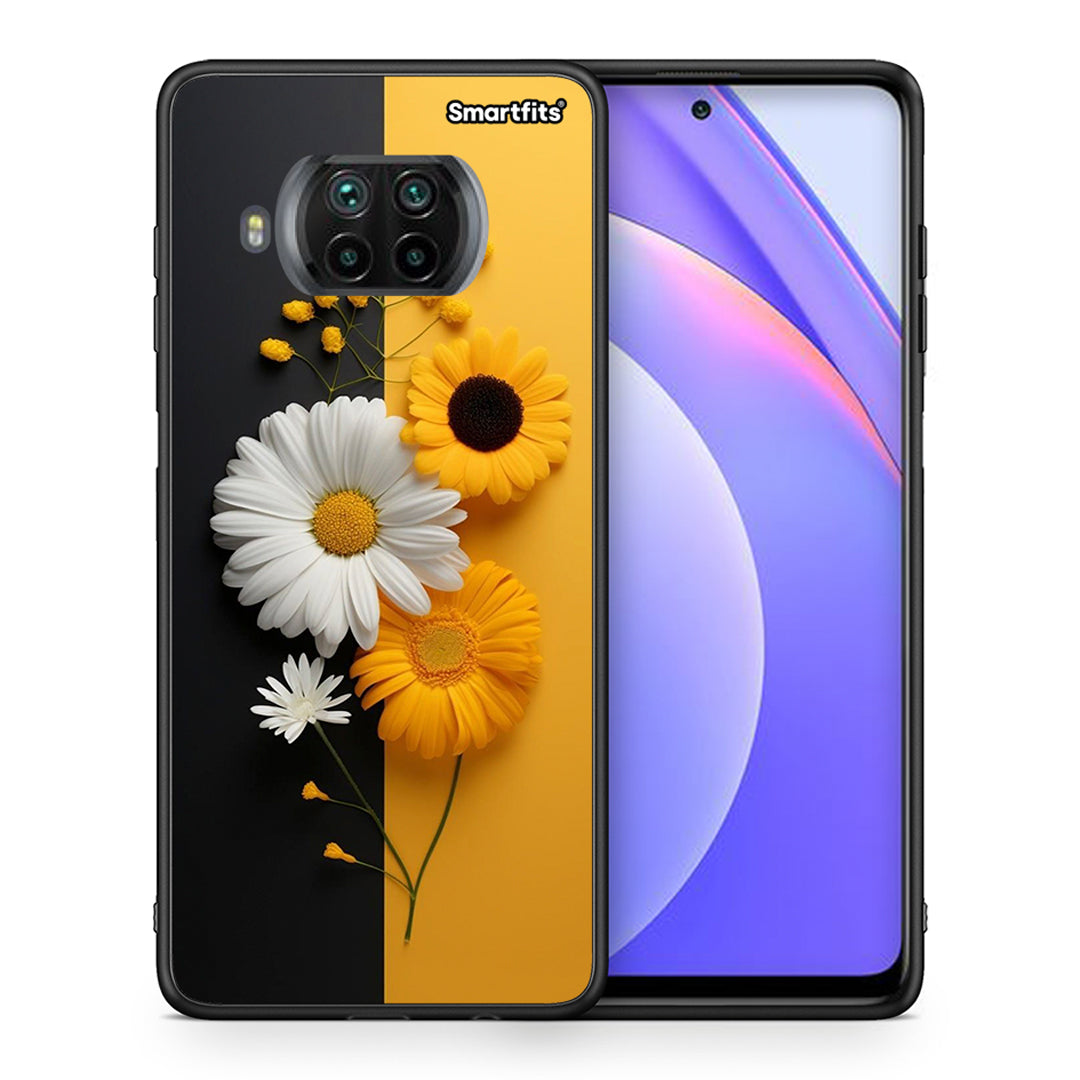 Θήκη Xiaomi Mi 10T Lite Yellow Daisies από τη Smartfits με σχέδιο στο πίσω μέρος και μαύρο περίβλημα | Xiaomi Mi 10T Lite Yellow Daisies case with colorful back and black bezels