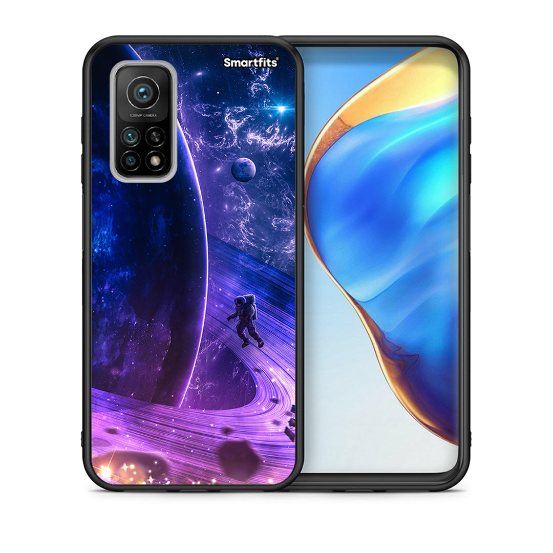 Θήκη Xiaomi Mi 10T/10T Pro Lost Astronaut από τη Smartfits με σχέδιο στο πίσω μέρος και μαύρο περίβλημα | Xiaomi Mi 10T/10T Pro Lost Astronaut case with colorful back and black bezels