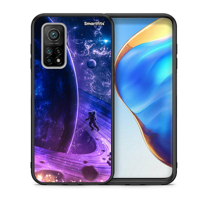 Θήκη Xiaomi Mi 10T/10T Pro Lost Astronaut από τη Smartfits με σχέδιο στο πίσω μέρος και μαύρο περίβλημα | Xiaomi Mi 10T/10T Pro Lost Astronaut case with colorful back and black bezels