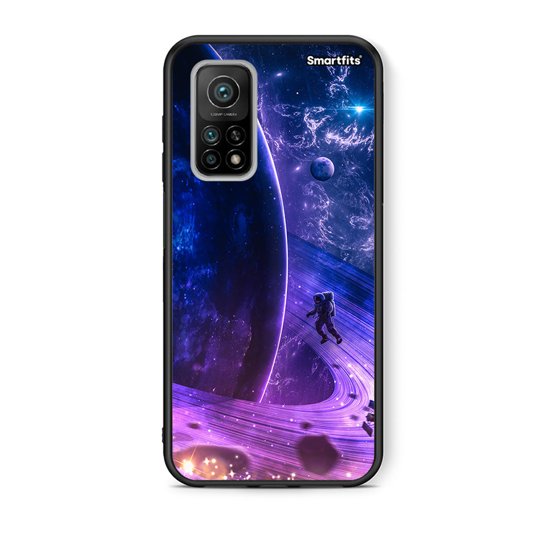 Θήκη Xiaomi Mi 10T/10T Pro Lost Astronaut από τη Smartfits με σχέδιο στο πίσω μέρος και μαύρο περίβλημα | Xiaomi Mi 10T/10T Pro Lost Astronaut case with colorful back and black bezels