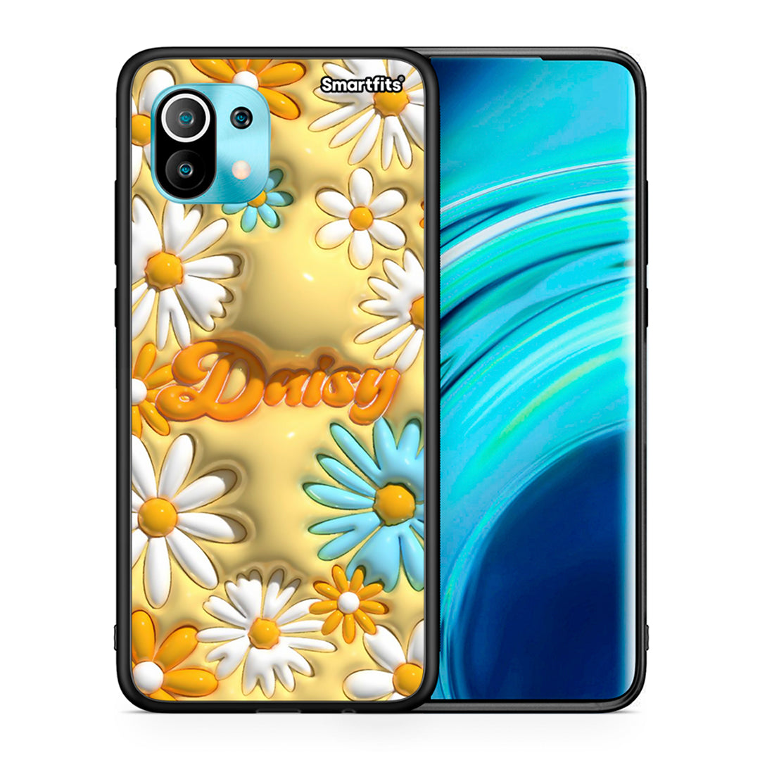 Θήκη Xiaomi Mi 11 Bubble Daisies από τη Smartfits με σχέδιο στο πίσω μέρος και μαύρο περίβλημα | Xiaomi Mi 11 Bubble Daisies case with colorful back and black bezels