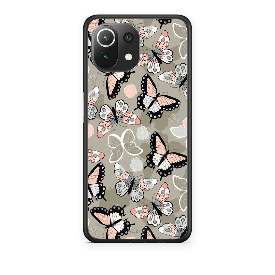 Θήκη Xiaomi 11 Lite 5G NE / Mi 11 Lite Boho Butterflies από τη Smartfits με σχέδιο στο πίσω μέρος και μαύρο περίβλημα | Xiaomi 11 Lite 5G NE / Mi 11 Lite Boho Butterflies case with colorful back and black bezels