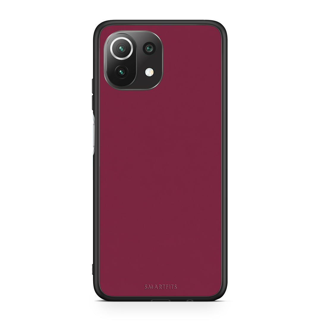 Θήκη Xiaomi 11 Lite 5G NE / Mi 11 Lite Burgundy από τη Smartfits με σχέδιο στο πίσω μέρος και μαύρο περίβλημα | Xiaomi 11 Lite 5G NE / Mi 11 Lite Burgundy case with colorful back and black bezels