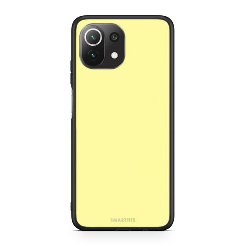 Θήκη Xiaomi 11 Lite 5G NE / Mi 11 Lite Butter Yellow από τη Smartfits με σχέδιο στο πίσω μέρος και μαύρο περίβλημα | Xiaomi 11 Lite 5G NE / Mi 11 Lite Butter Yellow case with colorful back and black bezels