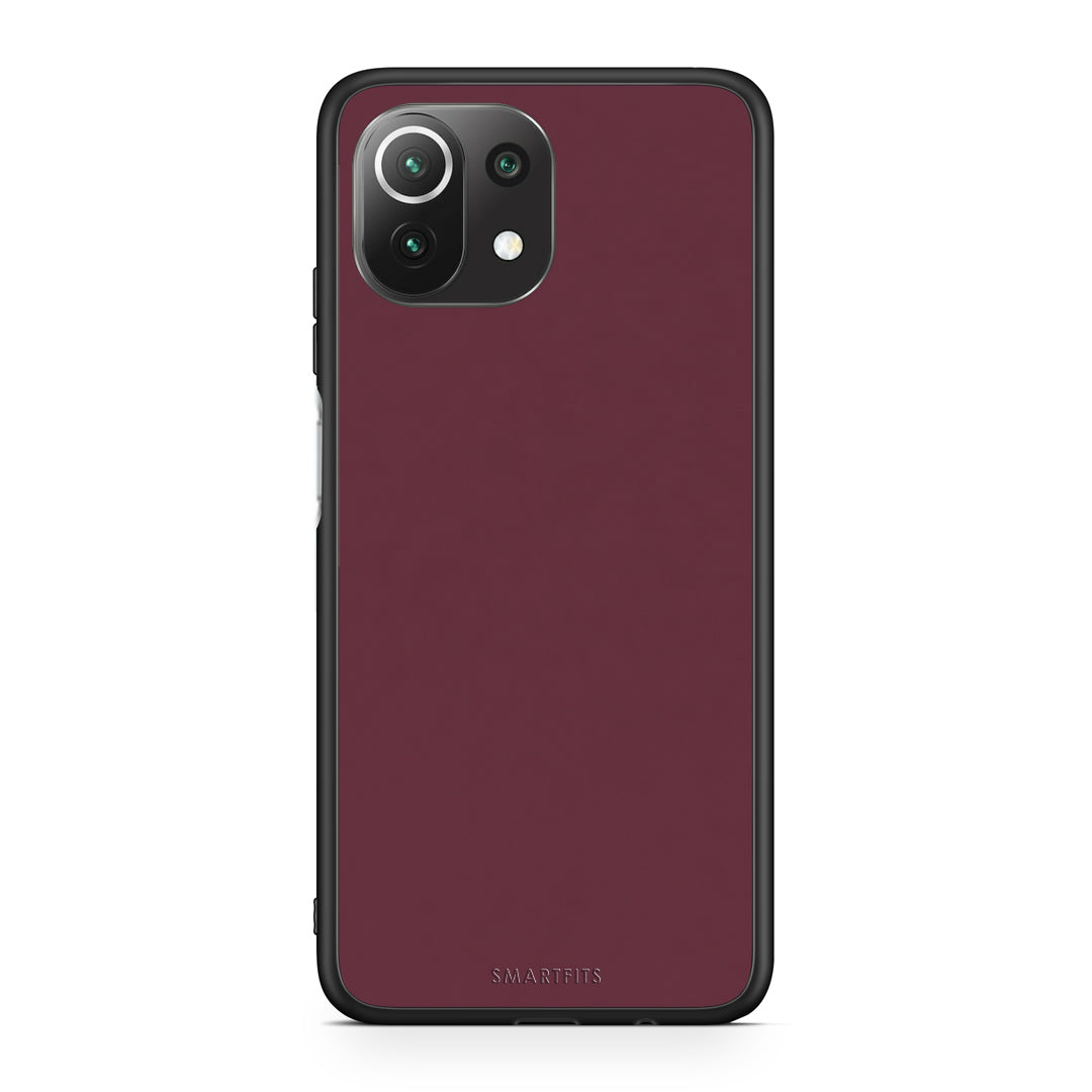 Θήκη Xiaomi 11 Lite 5G NE / Mi 11 Lite Muted Burgundy από τη Smartfits με σχέδιο στο πίσω μέρος και μαύρο περίβλημα | Xiaomi 11 Lite 5G NE / Mi 11 Lite Muted Burgundy case with colorful back and black bezels