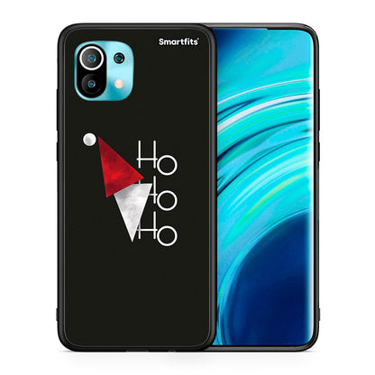Θήκη Xiaomi Mi 11 Minimal Christmas από τη Smartfits με σχέδιο στο πίσω μέρος και μαύρο περίβλημα | Xiaomi Mi 11 Minimal Christmas case with colorful back and black bezels