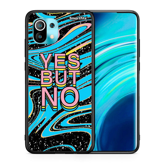 Θήκη Xiaomi Mi 11 Yes But No από τη Smartfits με σχέδιο στο πίσω μέρος και μαύρο περίβλημα | Xiaomi Mi 11 Yes But No case with colorful back and black bezels