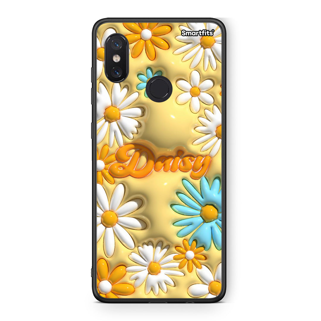 Xiaomi Mi 8 Bubble Daisies θήκη από τη Smartfits με σχέδιο στο πίσω μέρος και μαύρο περίβλημα | Smartphone case with colorful back and black bezels by Smartfits