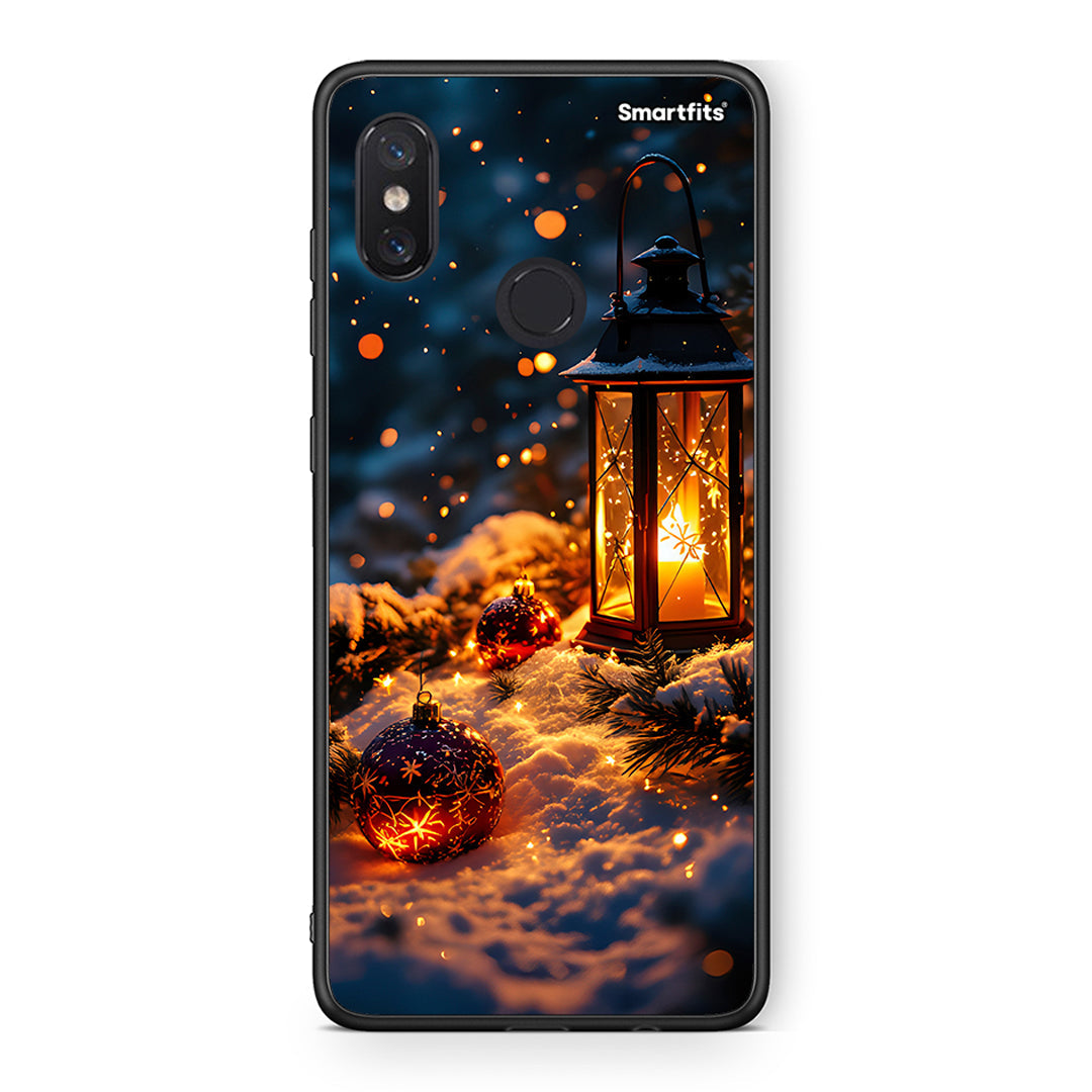 Xiaomi Mi 8 Christmas Ornaments θήκη από τη Smartfits με σχέδιο στο πίσω μέρος και μαύρο περίβλημα | Smartphone case with colorful back and black bezels by Smartfits