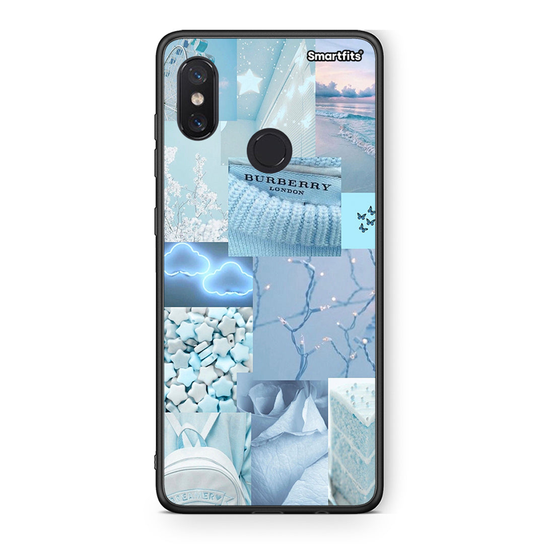 Xiaomi Mi 8 Ciel Aesthetic Collage θήκη από τη Smartfits με σχέδιο στο πίσω μέρος και μαύρο περίβλημα | Smartphone case with colorful back and black bezels by Smartfits