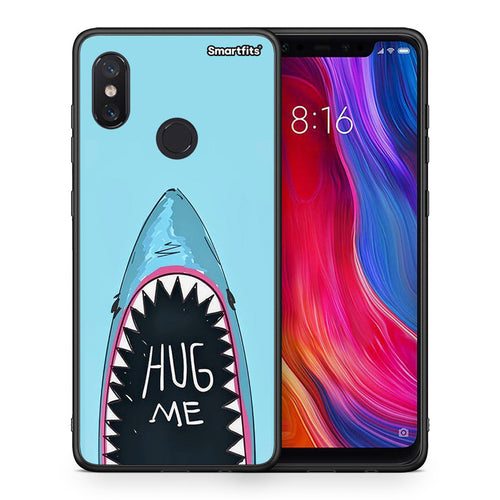 Θήκη Xiaomi Mi 8 Hug Me από τη Smartfits με σχέδιο στο πίσω μέρος και μαύρο περίβλημα | Xiaomi Mi 8 Hug Me case with colorful back and black bezels